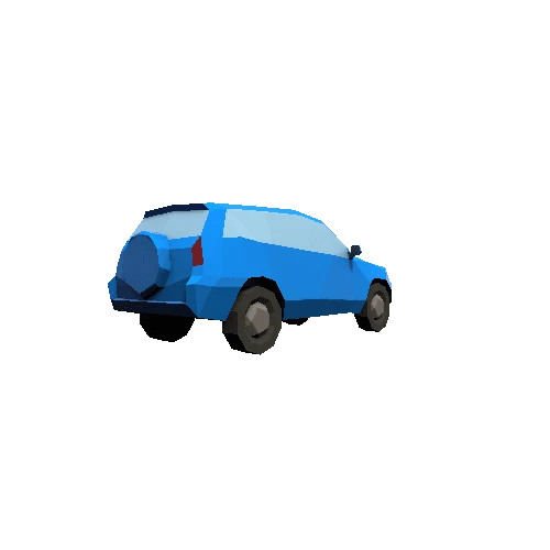 PaperCarsSUV5DayBlueLight Variant